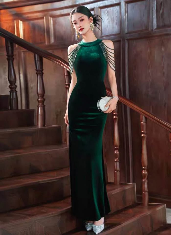 Green Party Dress for rent