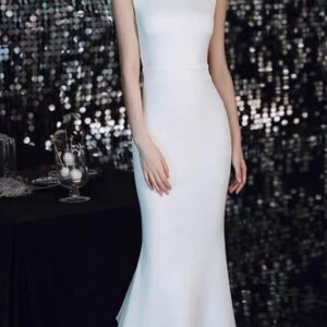 Elegant White Dressfor Rent