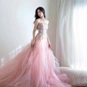 Elegant Pink Dress for Rent